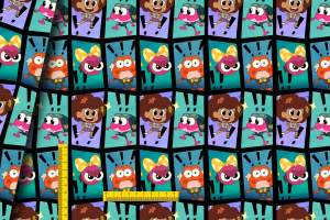 Dzianina Dresówka pętelka wzór wzór komiks bajka