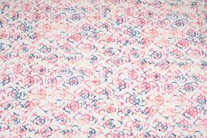 Dzianina Jersey ity wzór małe Kwiaty kolor różowy 