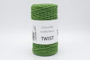 SZNUREK DO MAKRAMY TWIST 026  ZIELONY