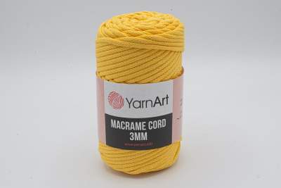 SZNUREK DO MAKRAMY YARNART 3 mm 764 ZÓŁTY