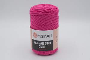 SZNUREK DO MAKRAMY YARNART 3 mm 771 FUKSJA