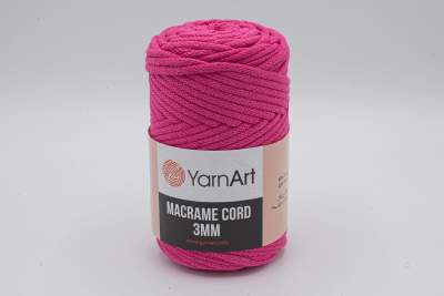 SZNUREK DO MAKRAMY YARNART 3 mm 771 FUKSJA