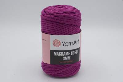 SZNUREK DO MAKRAMY YARNART 3 mm 777 FIOLETOWY