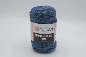 SZNUREK DO MAKRAMY YARNART 3 mm 761 JEANS