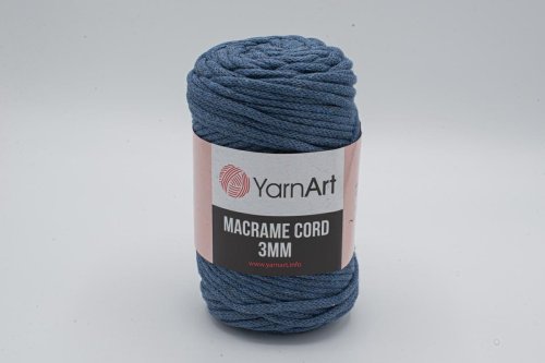SZNUREK DO MAKRAMY YARNART 3 mm 761 JEANS