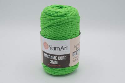 SZNUREK DO MAKRAMY YARNART 3 mm 802 JASNA ZIELEŃ