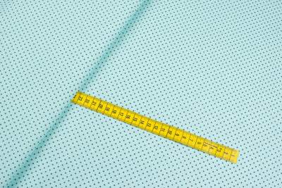 Tkanina bawełna wzór groszki kolor miętowy