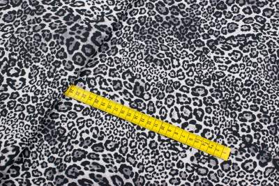 Tkanina Silki Wzór Panterka kolor szary