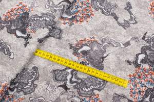 Tkanina Silki Wzór Orientalny