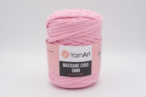 SZNUREK DO MAKRAMY YARNART 5 mm 762 RÓŻOWY
