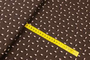 Tkanina Muślin bawełniany wzór bazie kolor brązowy