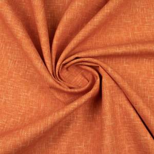 Tkanina Bawełniana GOTS wzór kolor pomarańczowy