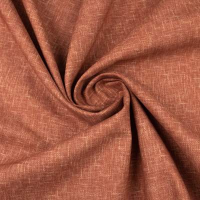 Tkanina Bawełniana GOTS wzór kolor czekoladowy