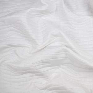 Tkanina pikowaną z ociepliną wzór skóra węża kolor kremowy