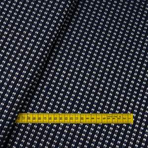 Tkanina płaszczowa wzór kratka w odcieniach granatu, czerni i srebra