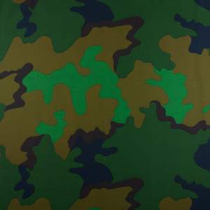 Tkanina bawełna wzór moro kolor zielony i brązowy