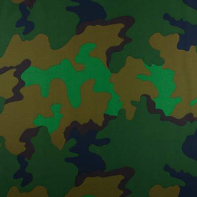 Tkanina bawełna wzór moro kolor zielony i brązowy