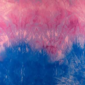 Tkanina Wiskoza Twill – wzór mazany, odcienie różowego