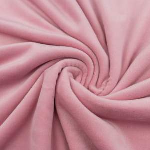 Dzianina welurowa soft kolor pastelowy róż