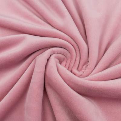 Dzianina welurowa soft kolor pastelowy róż