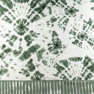 Dzianina wiskozowa wzór mazany tło ecru