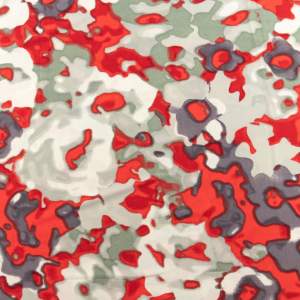 Dzianina ITY wzór mazany kolor czerwony