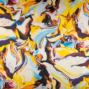 Tkanina Satyna lycra we wzory typ pucci