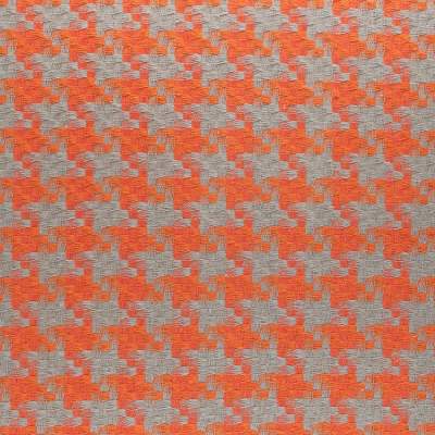 Tkanina pepitka kostiumowa kolor pomarańczowy