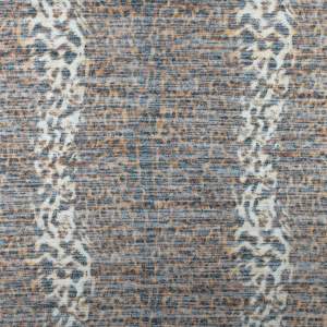 Dzianina swetrowa wzór panterka kolor brązowy