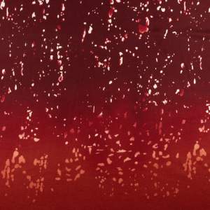 Dzianina swetrowa w groszki kolor czerwony i rudy 150x95