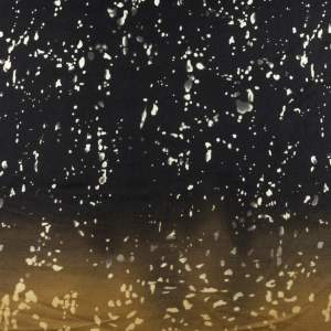 Dzianina swetrowa w groszki kolor brąz i carmel 150x95