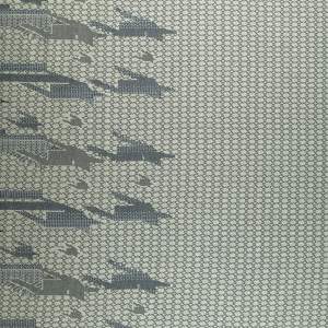 Dzianina swetrowa wzór geometryczny kolor beżowy 150x120