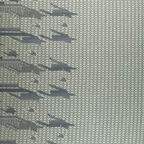 Dzianina swetrowa wzór geometryczny kolor beżowy 150x120