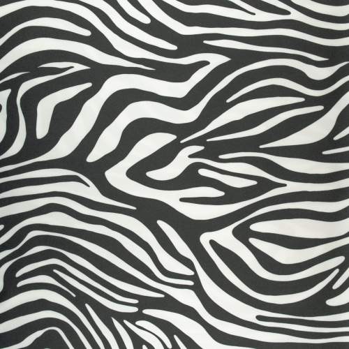 Tkanina Satyna lycra wzór zebra kolor czarny i biały