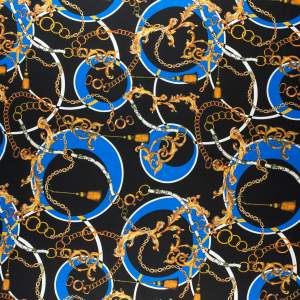 Tkanina Wiskoza Twill – kolor czarny