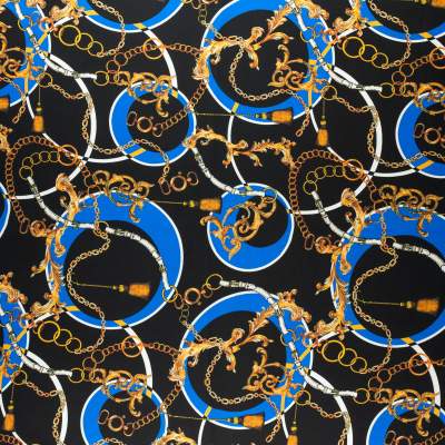 Tkanina Wiskoza Twill – kolor czarny