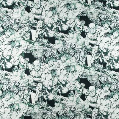 Dresówka pętelka wzór liga sprawiedliwości szkic