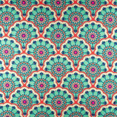 Dzianina jersey ITY Kimo wzór typu marokański kolor zielony