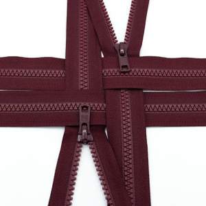 Zamek kostkowy rozdzielczy kolor 021 bordo 45 cm