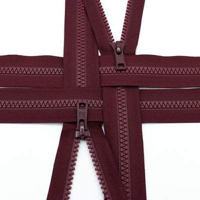 Zamek kostkowy rozdzielczy kolor 021 bordo 45 cm