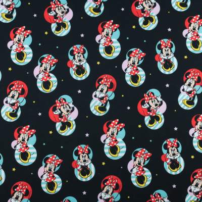 Dresówka pętelka wzór Myszka Miki kolor czarny