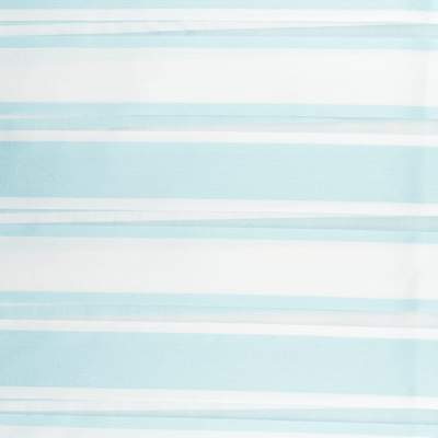 Tkanina zasłonowa w pasy kolor błękitny