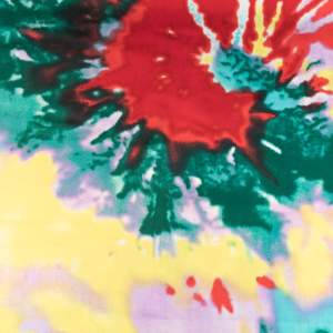 Tkanina Wiskoza Tie-Dye, kolor zielony