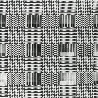 Tkanina kostiumowa wzór pepitka kolor czarno biały