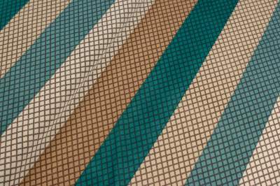 Dzianina jersey ity wzór geometryczny beżowy/zielony