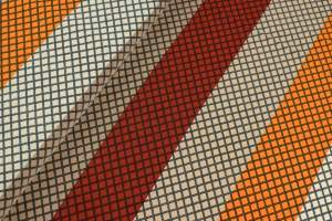 Dzianina jersey ity wzór geometryczny beżowy/żółty