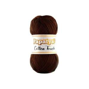 WŁÓCZKA PAPATYA COTTON TOUCH 0160        CZEKOLADOWY 50g
