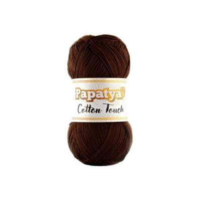 WŁÓCZKA PAPATYA COTTON TOUCH 0160        CZEKOLADOWY 50g