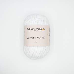 WŁÓCZKA LUXURY VELVET 01 BIAŁY