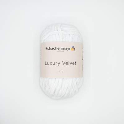 WŁÓCZKA LUXURY VELVET 01 BIAŁY